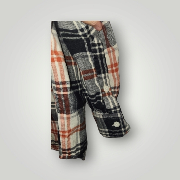 Uniqlo Flannel Checked Long Sleeve Shirt XS Beige TanSize Xs - Picture 9 of 10